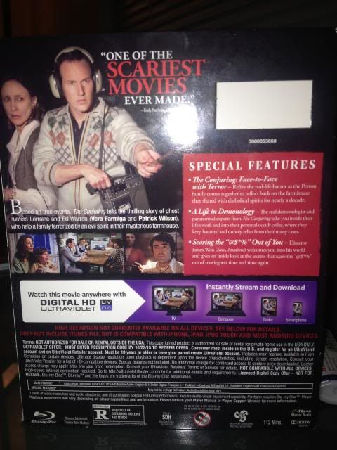 Horror Blu Ray The Conjuring With Lenticular Slipcover Usa Hi Def Ninja Pop Culture 